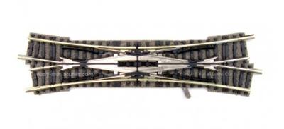N Fleischmann Piccolo (met ballastbed) 9185 Engels wissel, Rechts 111 mm 15 ° 430 mm 1 stuk(s)