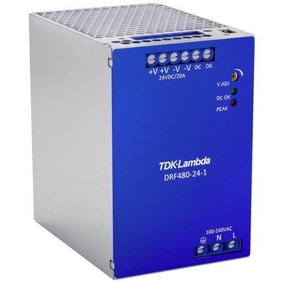 TDK-Lambda DRF480-24-1 DIN-rail netvoeding 24 V/DC 480 W Aantal uitgangen:1 x Inhoud 1 stuk(s)