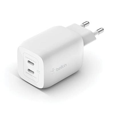 Belkin BoostCharge Pro 2-poorts USB-C GaN-wandlader met PPS, 65 W oplader Belkin BoostCharge Pro 2-poorts USB-C GaN-wandlader met PPS, 65 W oplader