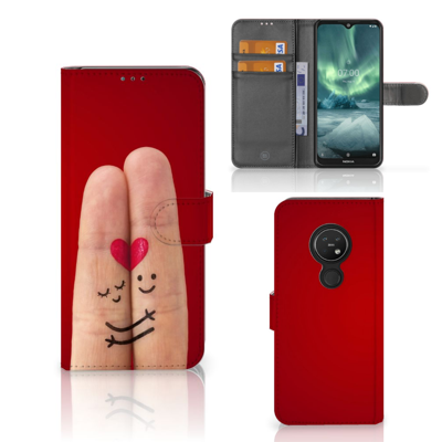 Nokia 7.2 | Nokia 6.2 | Wallet Case | met Pasjes | Liefde - Origineel Romantisch Cadeau Nokia 7.2 | Nokia 6.2 | Wallet Case | met Pasjes | Liefde - Origineel Romantisch Cadeau