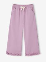 Wijde bermuda voor meisjes van lyocell lila - thumbnail