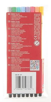 Stabilo pen 68 viltstiften etui 8 pastel kleuren Stabilo pen 68 viltstiften etui 8 pastel kleuren