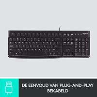 Logitech K120 Business toetsenbord Zwart Azerty Belgisch - thumbnail