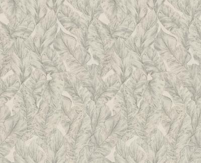 Dutch Wallcoverings Roberto Cavalli 9 - Bladeren - Grijs