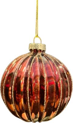 Kerstbal bol lijn espresso 8 cm Uniplant - Uniplant Kerstbal bol lijn espresso 8 cm Uniplant - Uniplant