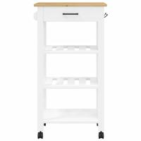 Keukentrolley MONZA 48x40x90 cm massief grenenhout - thumbnail