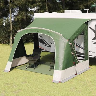 Caravan Tent met dak met opslag Groen 400 x 270 x 245 cm
