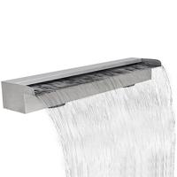 VidaXL Zwembadwaterval rechthoekig 90 cm roestvrij staal - thumbnail