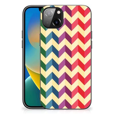 iPhone 14 Plus Back Case Zigzag Multi Color iPhone 14 Plus Back Case Zigzag Multi Color