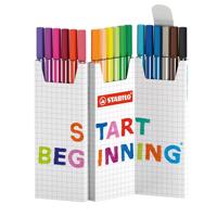 STABILO Pen 68 viltstift, geassorteerde kleuren, deskset van 18 stuks - thumbnail