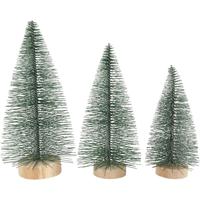 Creativ Company Kerstbomen, h: 10+13+14 cm, 3 stuk/ 1 doos - thumbnail