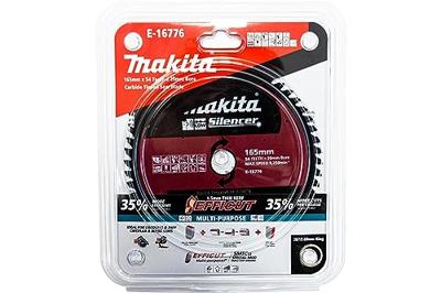 Makita Cirkelzaagblad voor Aluminium | Specialized | Ø 165mm Asgat 20mm 54T - E-16760 - thumbnail
