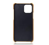 Casecentive Leren Back case iPhone 13 tan - thumbnail