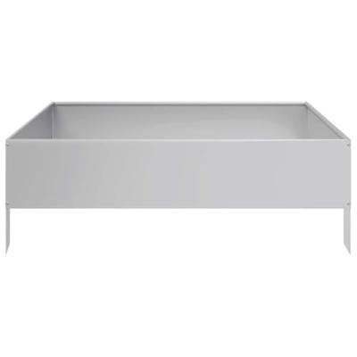 VidaXL Plantenbak verhoogd 100x100x33,5 cm gegalvaniseerd staal