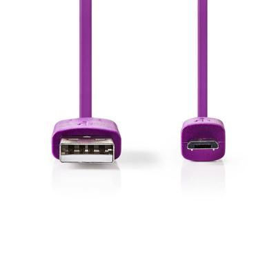 Nedis USB-Kabel | USB-A Male naar USB Micro-B Male | 480 Mbps | 1 m | 1 stuks - CCGP60410VT10 CCGP60410VT10 Nedis USB-Kabel | USB-A Male naar USB Micro-B Male | 480 Mbps | 1 m | 1 stuks - CCGP60410VT10 CCGP60410VT10