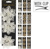 Bloem op clip glitter set3 winterwit Nampook - Nampook - thumbnail