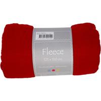 Creativ Company Fleece, l: 125 cm, b: 150 cm, 200 gr, rood, 1 stuk - thumbnail