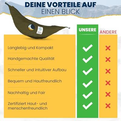 Ticket To The Moon TMC24 hangmat 1 persoon/personen Nylon Groen