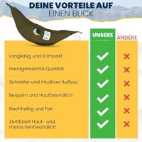 Ticket To The Moon TMC24 hangmat 1 persoon/personen Nylon Groen - thumbnail