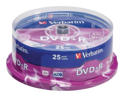 Verbatim 43500 DVD+R disc 4.7 GB 25 stuk(s) Spindel