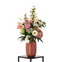 Handgebonden kunstboeket Charlotte Sarajevo - Wit/Roze - thumbnail