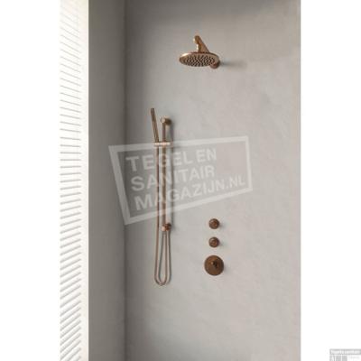 Thermostatisch Inbouwdoucheset Brauer Copper 20 cm Hoofddouche Wandarm Staafhanddouche op Glijstang Koper Brauer Thermostatisch Inbouwdoucheset Brauer Copper 20 cm Hoofddouche Wandarm Staafhanddouche op Glijstang Koper Brauer