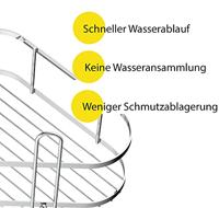 EISL Douche hoekrek 2 laags | chroom | om te lijmen of te schroeven - BA0203 BA0203 - thumbnail