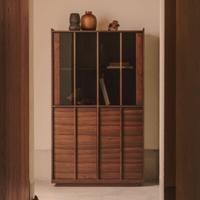 Kave Home Vitrinekast 'Onix' Notenhout, 170 x 100cm - thumbnail