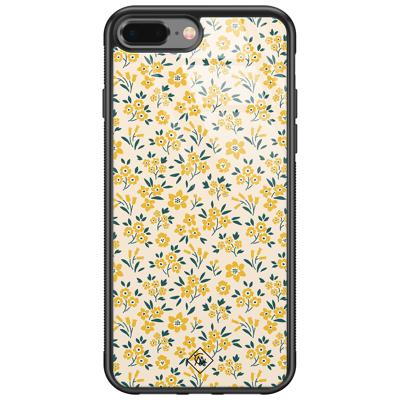 iPhone 8 Plus/7 Plus glazen hardcase - Yellow garden