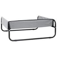 VidaXL Hondenbed lichtgrijs 57 x 57 x 24 cm staal - thumbnail