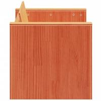 Tuinbank 2-zits 134x60x62 cm massief grenenhout wasbruin - thumbnail