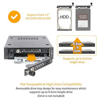 Icy Dock MB492SKL-B 3,5 SATA mobile rack voor 2x 2,5 - thumbnail