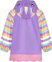 Playshoes regenjas Eenhoorn Hartje Lila-140 - thumbnail