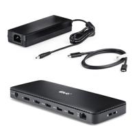 CLUB3D Thunderbolt 4 Certified 11-in-1 dockingstation voor mobiel apparaat Universeel Zwart - thumbnail