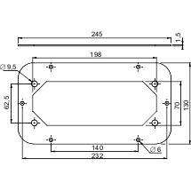 Schneider Electric NSYTLCFL Kabeldoorvoering Plaatdikte (max.): 1.5 mm Staal Grijs-wit (RAL 7035) 1 stuk(s)