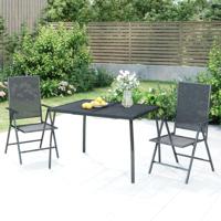 Tuintafel 110x80x72 cm staalgaas antracietkleurig - thumbnail
