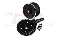 GPM - Carbon Steel Ring Gear 37T & Pinion Gear 13T with Aluminium Diff Case (T.v.v. oa AR310872) - thumbnail