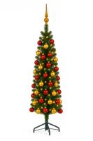 Pencil Candle dia. 50 cm groen vanaf 150 cm hoog kunstkerstboom opgemaakt met piek, rood & goud Everlands Holiday Tree - Holiday tree - thumbnail