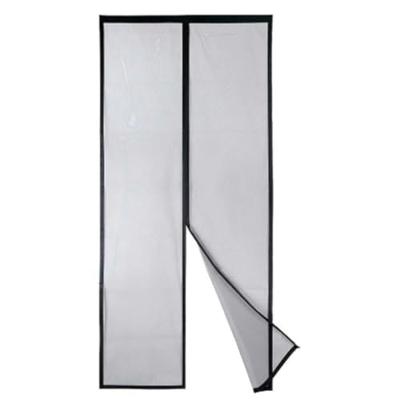 Muggennet Kipit Zwart Polyester Magneet 90 x 210 cm Magnetisch (12 Stuks)
