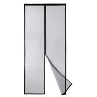 Muggennet Kipit Zwart Polyester Magneet 90 x 210 cm Magnetisch (12 Stuks) - thumbnail