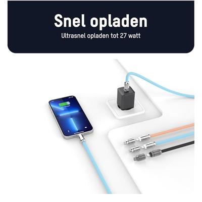 Ansmann 1700-0194 USB-kabel 1.2 m Blauw