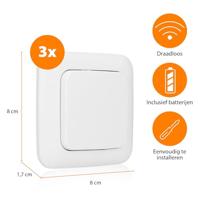 Smartwares SH4-99567 FSK 433 MHz Draadloze wandschakelaar SH4-99567 - thumbnail