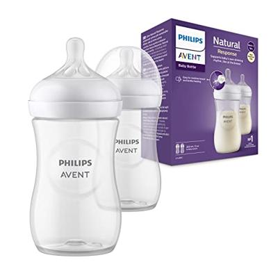 Set van 2 flesjes 260 ml Philips AVENT Natural Response doorzichtig
