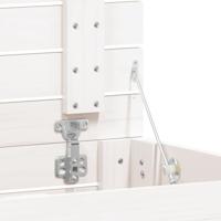 Wasmand 88,5x44x66 cm massief grenenhout wit - thumbnail