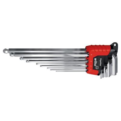 Inbussleutelset Wiha zeskant kogelkop Ergostar 9 delig 34753