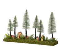 Mushroom tafelstuk l11b31h50 cm groen kerst Everlands - Everlands - thumbnail