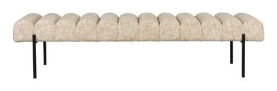 ZILT Eetkamerbank 'Krystal' 160cm, kleur Beige