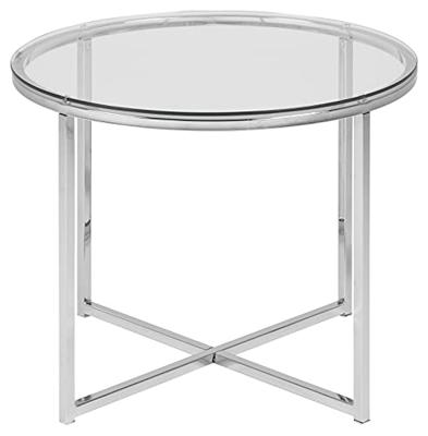 Ronde Bijzettafel 'Lykke' 55cm, kleur Transparant - thumbnail