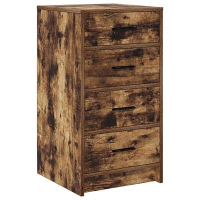Dressoir met lade Gerookt eiken 40 x 41 x 75 cm Bewerkt hout