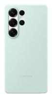Samsung Silicone Silicon Case Samsung Galaxy S25 Ultra Mint Stootbestendig - thumbnail